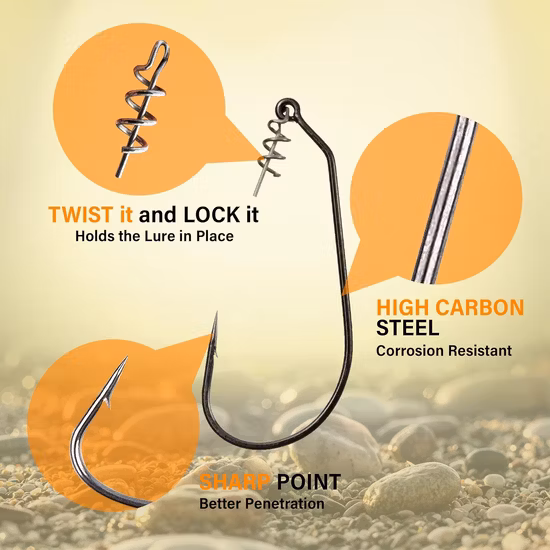 Fly Fishing Bait Fly Hook with Rabbit Hair Flash Body